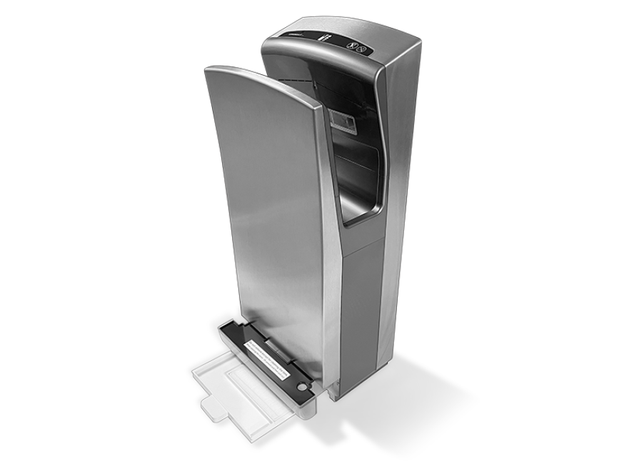 Händetrockner K1, Edelstahl - mit HEPA-Filter